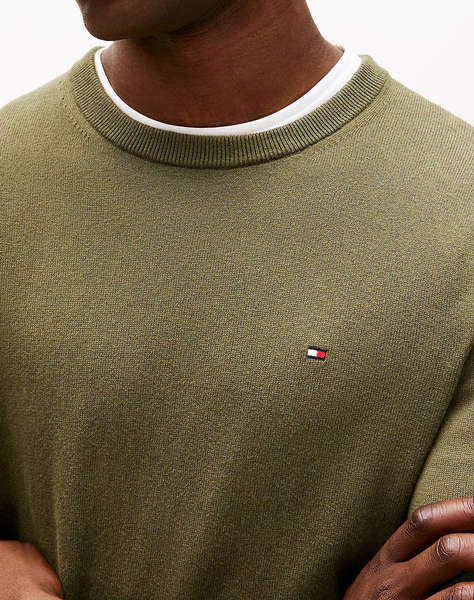 TOMMY HILFIGER PIMA ORG CTN CASHMERE CREW NECK
