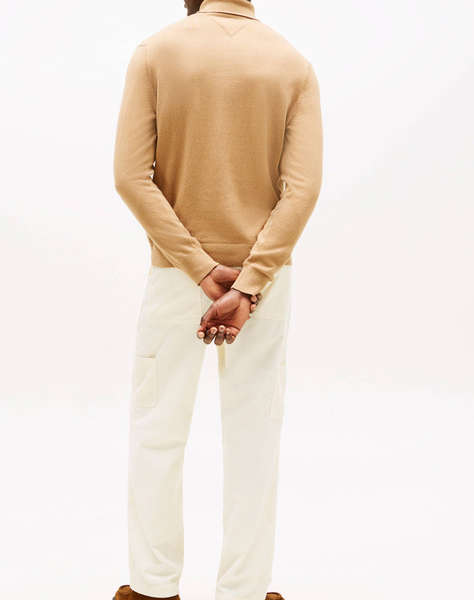 TOMMY HILFIGER PIMA ORG CTN CASHMERE ROLL NECK