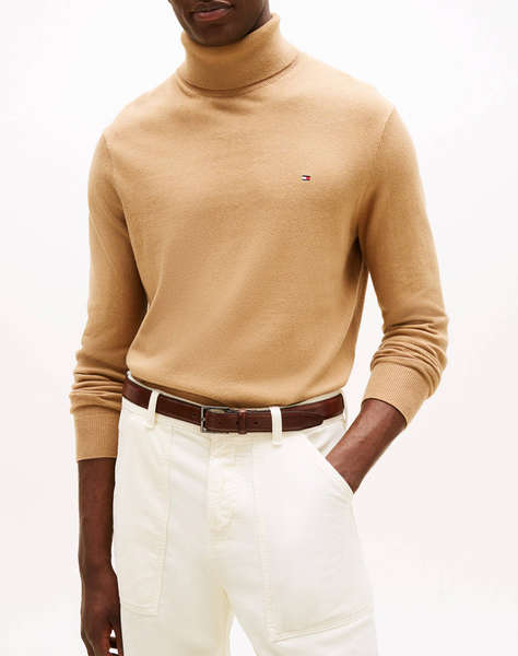 TOMMY HILFIGER PIMA ORG CTN CASHMERE ROLL NECK