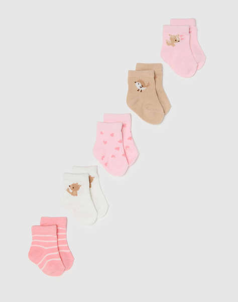 OVS PK 5 SHORT SOCKS GIRL