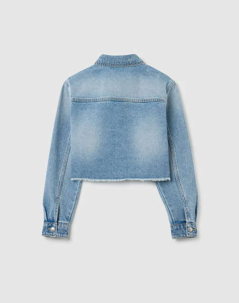 OVS DENIM SHIRT W/FRINGES