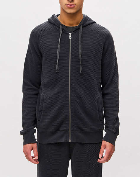 DIRTY LAUNDRY WAFFLE RAGLAN FULLZIP