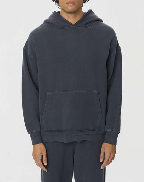 DIRTY LAUNDRY RELAXED HOODIE WITH RIB DETAILS