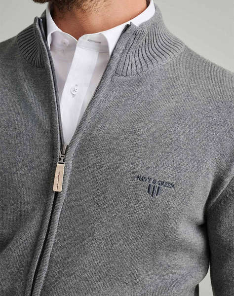 NAVY&GREEN JACHETA TRICOTATA