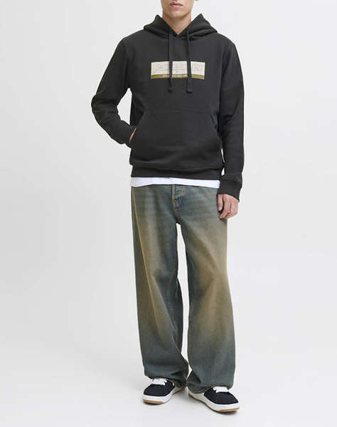 JACK&JONES JORINWOOD BLOCK BRANDING SWEAT HOOD