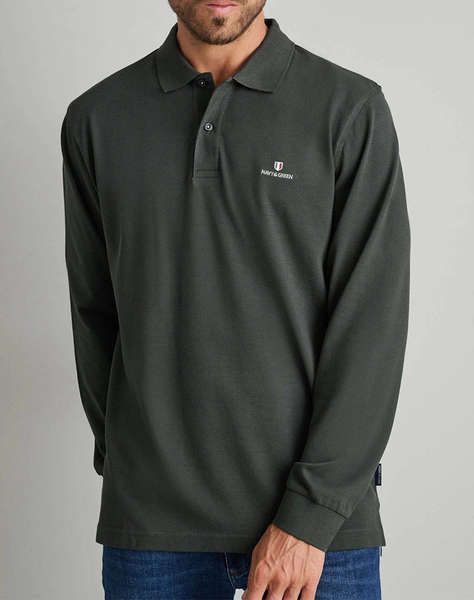 NAVY&GREEN POLO BLUZA