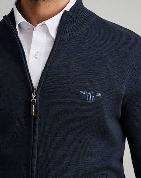 NAVY&GREEN JACHETA TRICOTATA