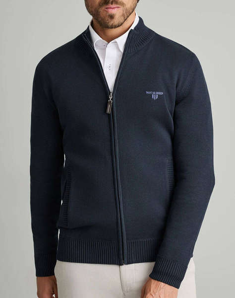 NAVY&GREEN JACHETA TRICOTATA