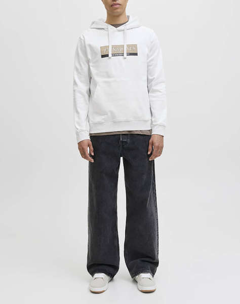 JACK&JONES JORINWOOD BLOCK BRANDING SWEAT HOOD
