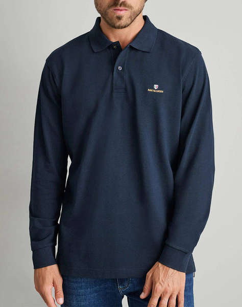 NAVY&GREEN POLO BLUZA