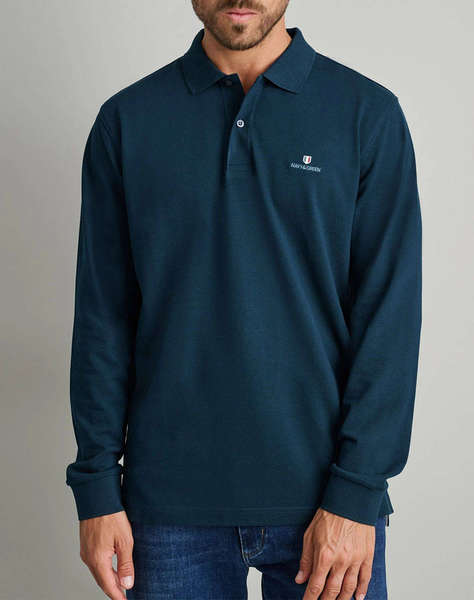 NAVY&GREEN POLO BLUZA