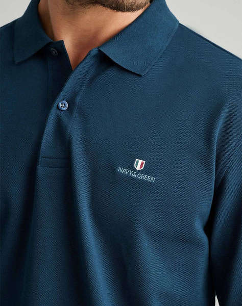 NAVY&GREEN POLO BLUZA