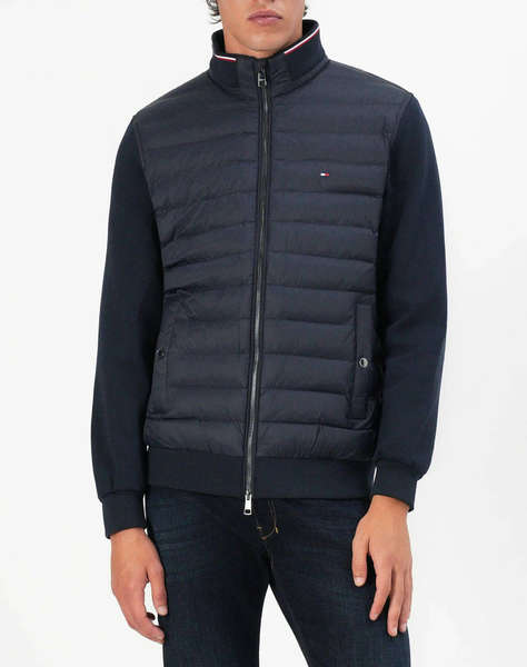 TOMMY HILFIGER MIX MEDIA ESS RWB STAND COLLAR