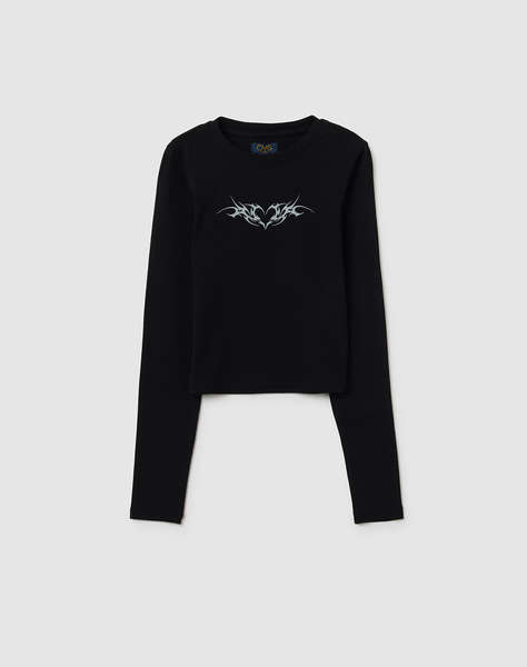 OVS T-SHIRT L/S PRINT 1 COL.