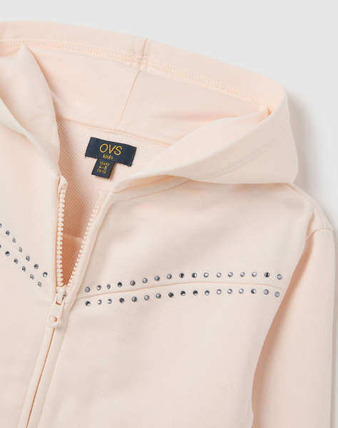 OVS HOODIE FULL ZIP W/FRINGES