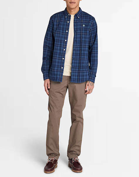 TIMBERLAND Stretch Poplin Check Shirt
