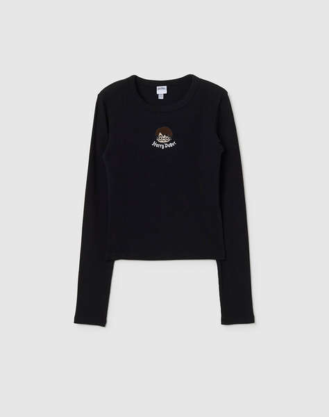 OVS T-SHIRT RIB W/ EMBRO HP