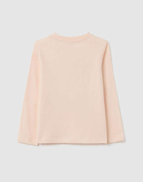 OVS TSH LS PRINT4-5COL STRASS