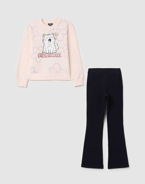 OVS SWT PR.4/5COL+LEGG FL TU