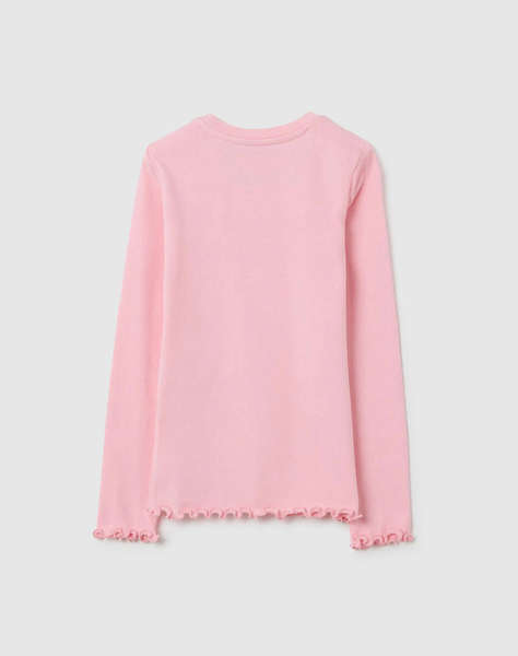 OVS TSH LS RIB SOLID