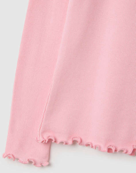 OVS TSH LS RIB SOLID