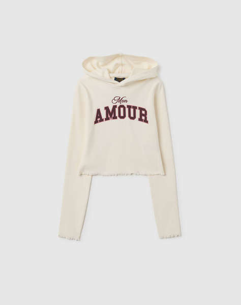 OVS T-SHIRT RIB W/HOOD