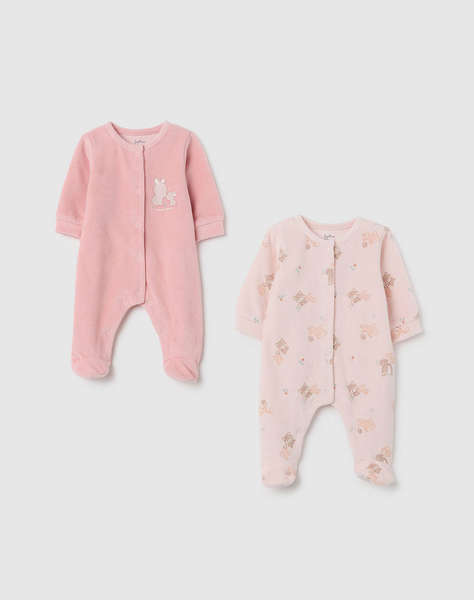 OVS PK2 ROMPER VELOUR GIRL