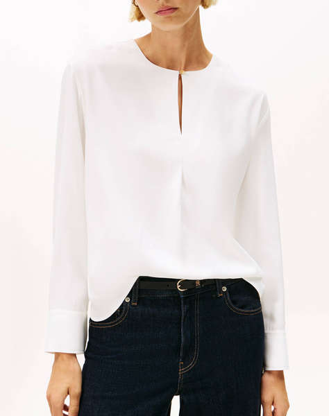 TOMMY HILFIGER SOFT VIS LS RELAXED BLOUSE