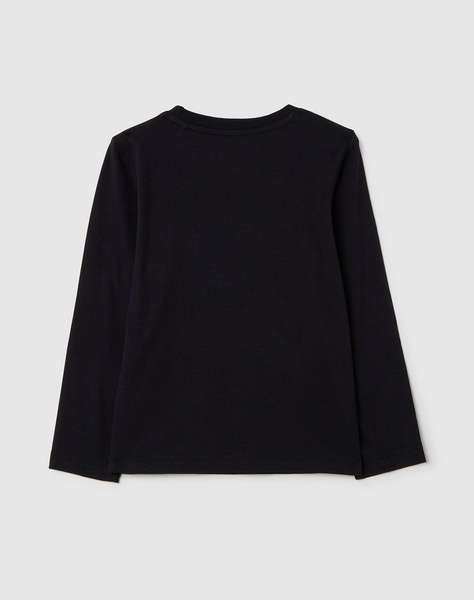 OVS TSH LS PRINT4-5COL STRASS