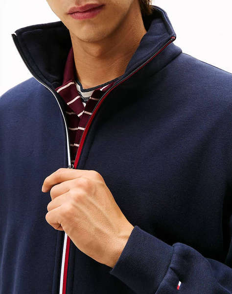 TOMMY HILFIGER GLOBAL STRIPE ZIP THROUGH