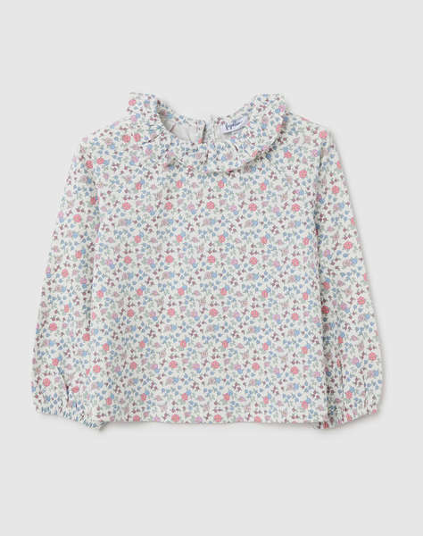 OVS T-SHIRT L/S AOP W/RUFFLE