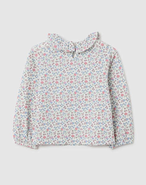 OVS T-SHIRT L/S AOP W/RUFFLE