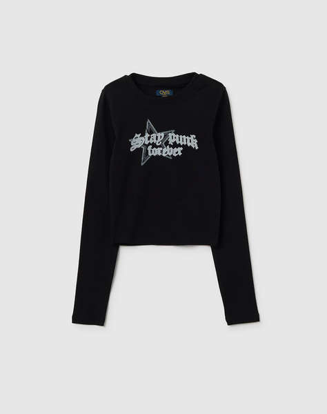 OVS T-SHIRT L/S PRINT 4/5 COL