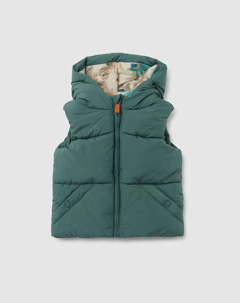 OVS PADDED VEST AOP LINING