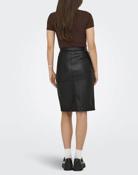 ONLY ONLOLINE FAUX LEATHER SKIRT OTW NOOS