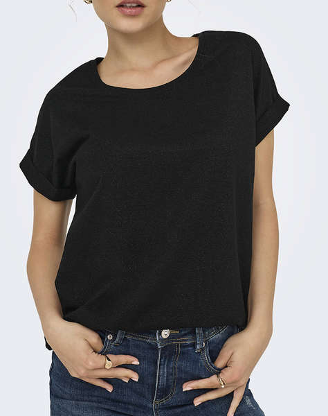 ONLY ONLMOSTER GLITTER S/S TOP NOOS JRS
