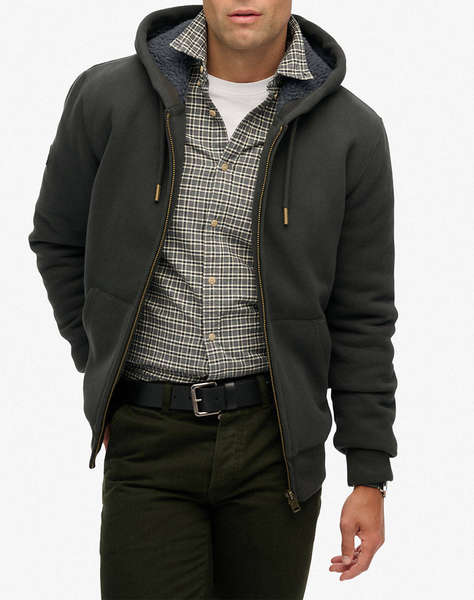 SUPERDRY D1 BORG LINED ZIPHOOD JACKET DE BARBATI