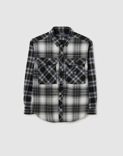 OVS SHIRT FLANELLA CHECK B/W