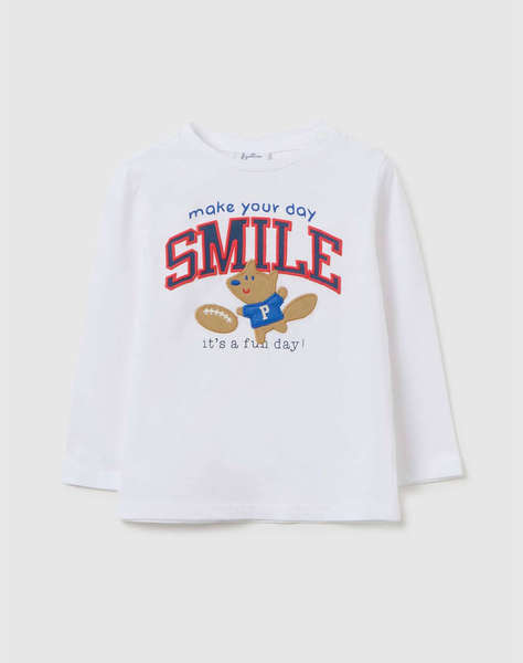 OVS T-SHIRT WITH PRINT+EMBRO