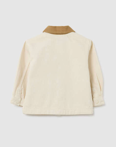 OVS SHACKET W/VELVET COLLAR