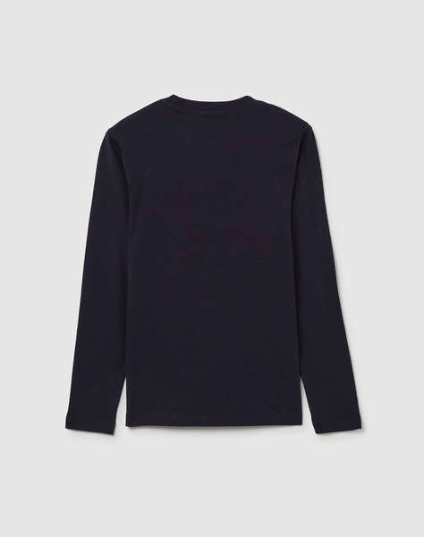 OVS TSH LS PRINT EMBEL FLOCK