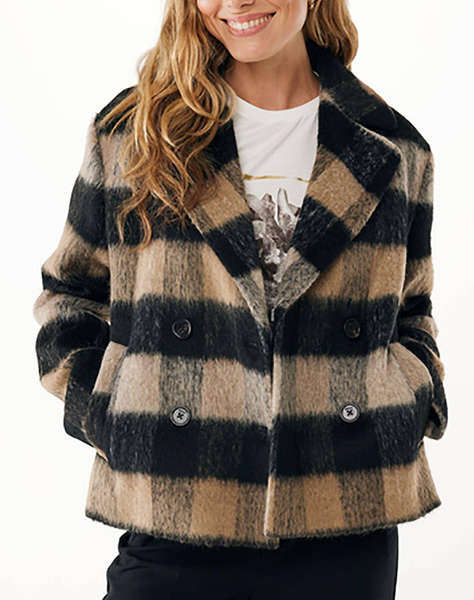 MEXX Checked peacoat
