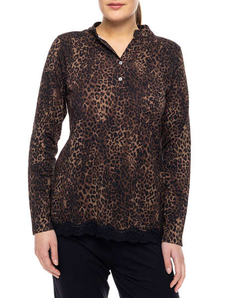 PINK LABEL PYJAMA LEOPARD