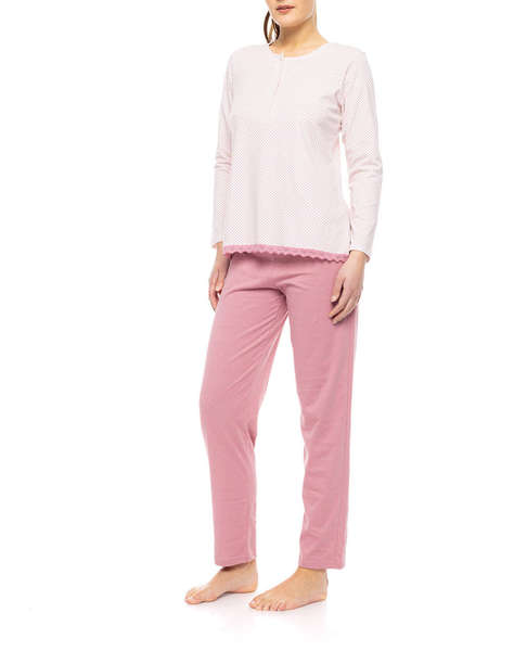 PINK LABEL PYJAMA PETIT ROSE FLOWER