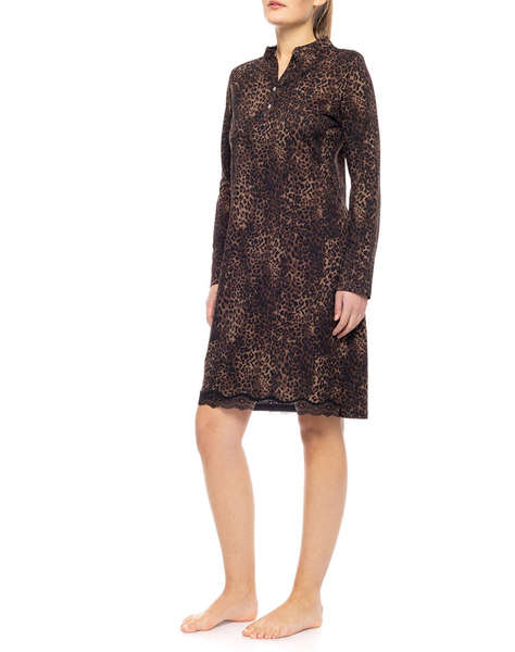 PINK LABEL NIGHTGOWN LEOPARD