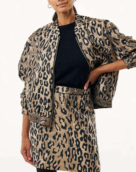 MEXX Leopard jacquard bomber