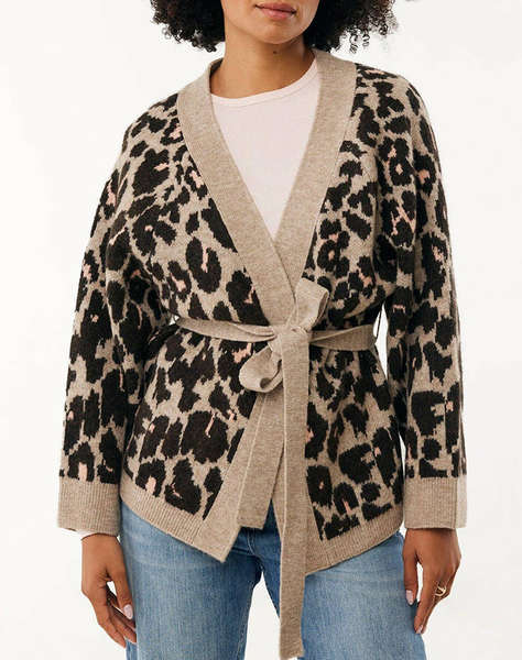 MEXX Leopard jacquard kimono