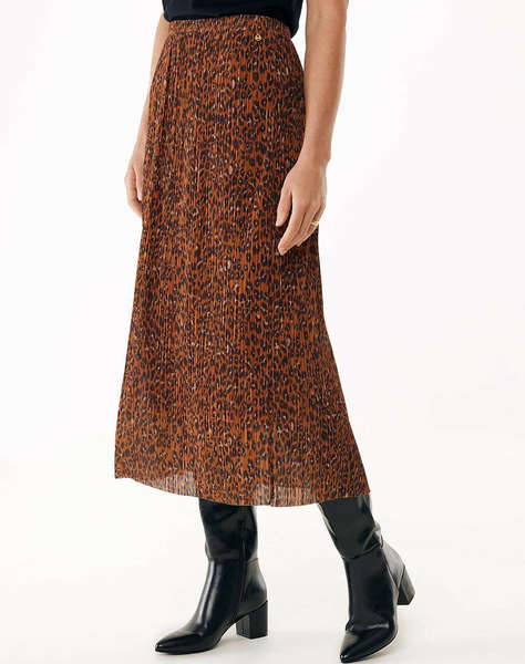 MEXX Mesh leopard skirt
