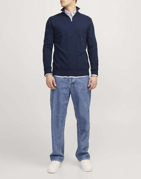 JACK&JONES JJEEMIL KNIT HALF ZIP NOOS