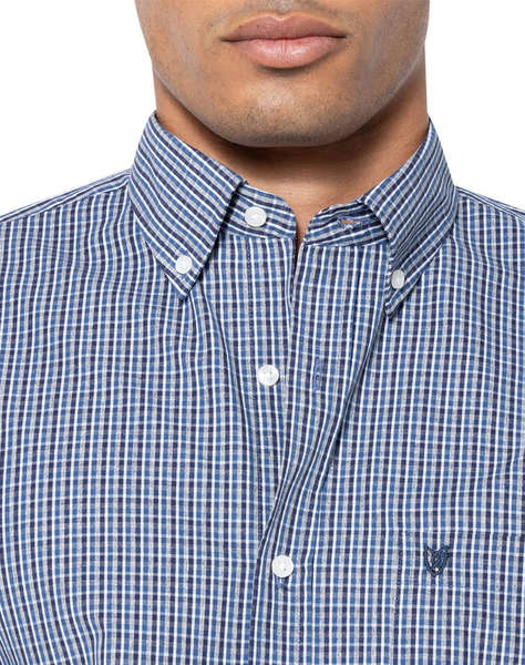 THE BOSTONIANS CAMASA CHESTER POPLIN REGULAR FIT MiniCheck POPLIN Button-down Regular Fit